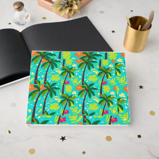 Livro De Visitas Árvore Palmeira Tropical Kigai Estética Folhagem d