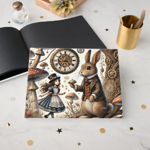 Livro De Visitas As aventuras de Alice no País das Maravilhas Coelh