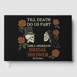 Livro De Visitas Até que a Morte nos Separe Chá de Noiva de Hallowe