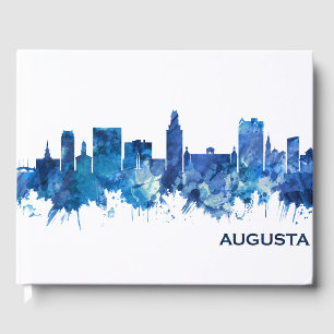 Livro De Visitas Augusta Georgia Skyline Blue
