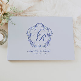 Livro De Visitas AURELIA Chinoiserie Victorian Floral Monograma