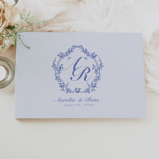 Livro De Visitas AURELIA Chinoiserie Victorian Floral Monograma (Criador carregado)