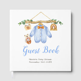 Livro De Visitas Autumn Fall Clothes Line Boy Baby Shower