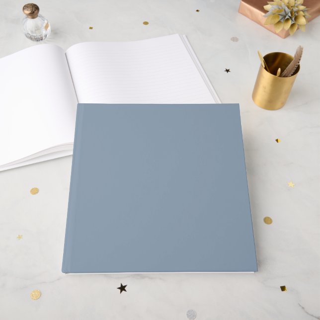 Livro De Visitas Azul Poeira (Frente aberta)