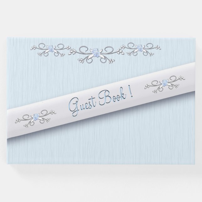 Livro de Visitas Azul Simples (Frente)