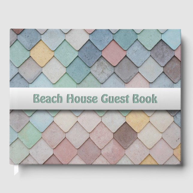 Livro De Visitas Azulejos do Pastel do chique (Frente)