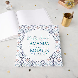 Livro De Visitas Azulejos e Corações Italianos Isso É Amor