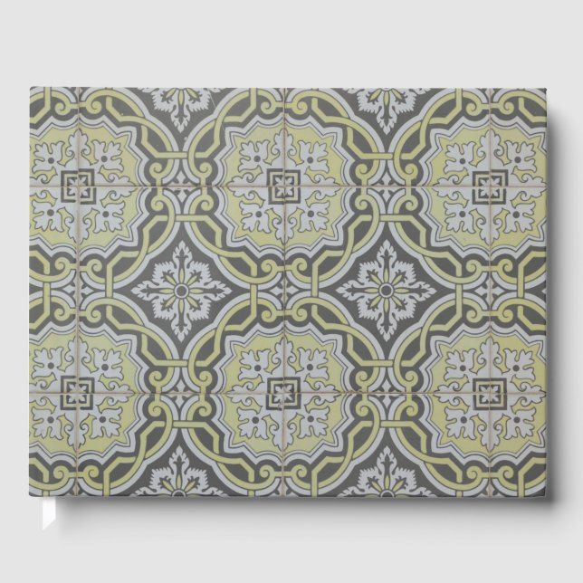 Livro De Visitas Azulejos Vintage (Frente)