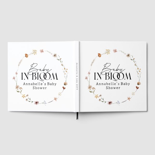 Livro De Visitas Baby in bloom wildflower baby shower invitation (Completo)