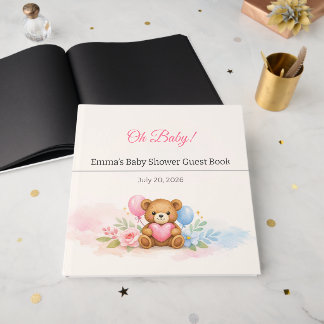 Livro De Visitas Baby Shower Guest Book | Elegant Keepsake