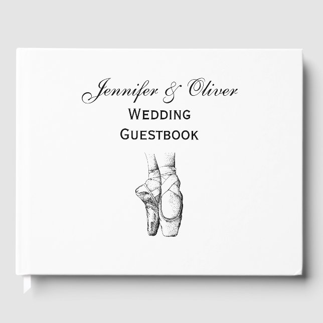 Livro De Visitas Ballerina Feet em Ponta #1 (Frente)