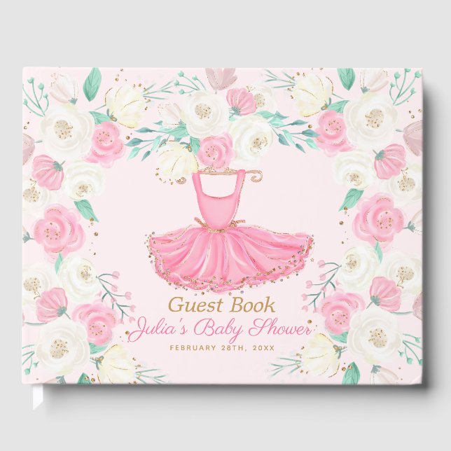 Livro De Visitas Ballerina Tutu Dress (Frente)