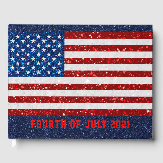 Livro De Visitas Bandeira Americana de 4 de julho