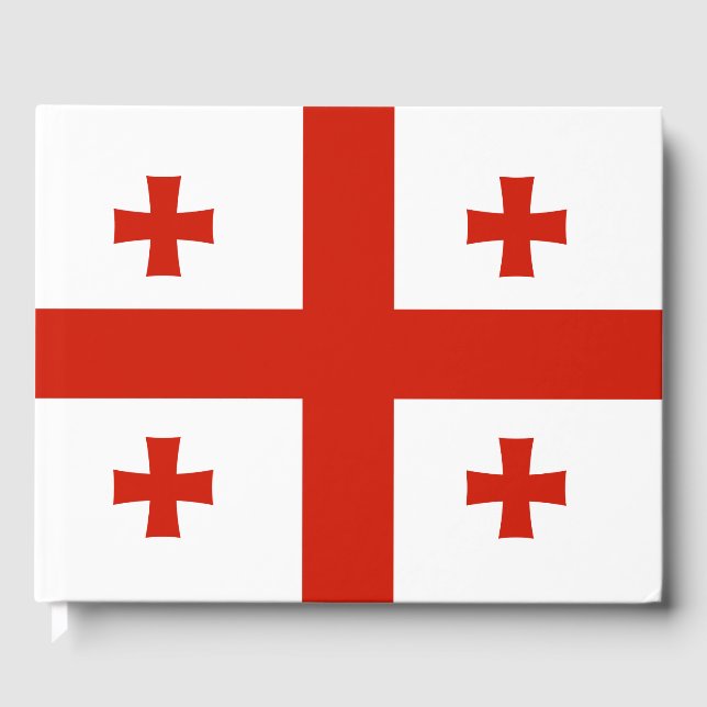Livro De Visitas Bandeira da Geórgia (Frente)