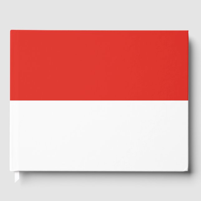 Livro De Visitas Bandeira da Indonésia (Frente)