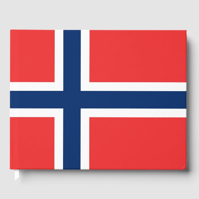 Livro De Visitas Bandeira da Noruega (Frente)
