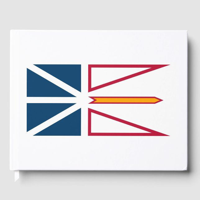 Livro De Visitas Bandeira da Terra Nova e Labrador (Canadá) (Frente)