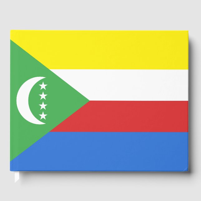 Livro De Visitas Bandeira das Comores (Frente)