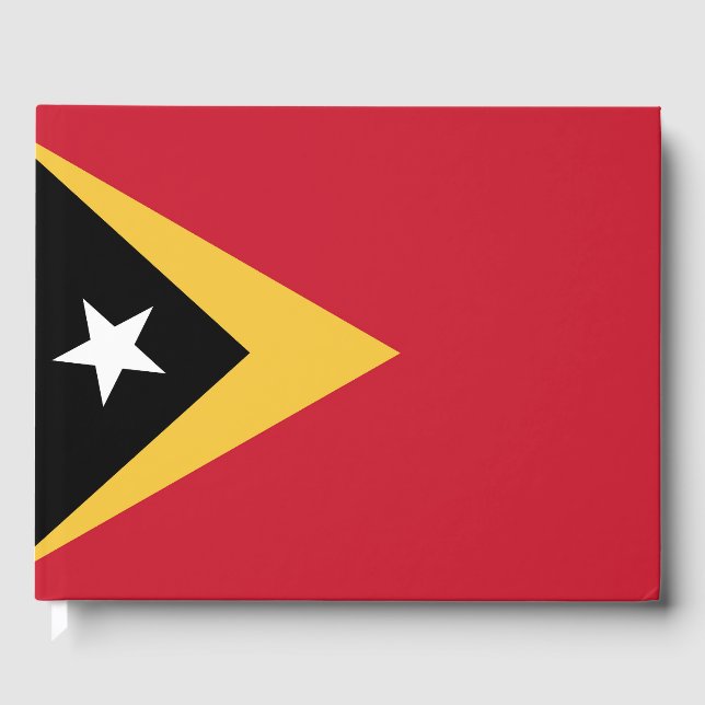 Livro De Visitas bandeira de Timor Leste (Frente)