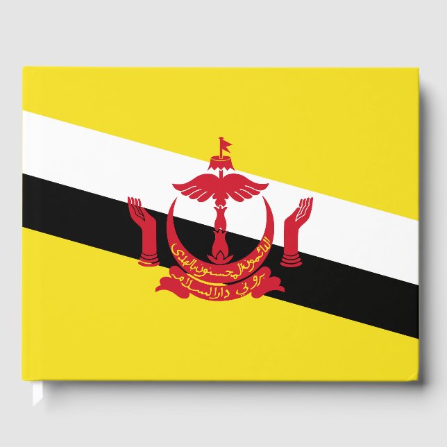 Livro De Visitas Bandeira do Brunei (Frente)