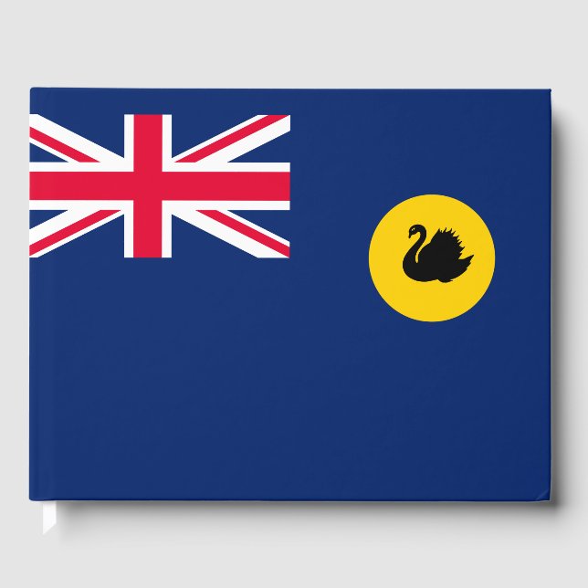 Livro De Visitas Bandeira do Estado da Austrália Ocidental (Frente)