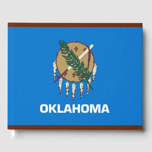 Livro De Visitas Bandeira do Estado de Oklahoma (Frente)