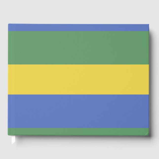 Livro De Visitas Bandeira do Gabão (Frente)