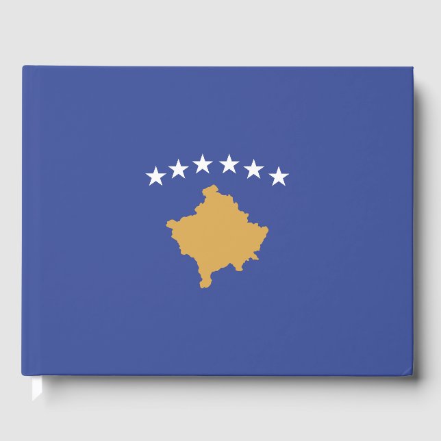 Livro De Visitas Bandeira do Kosovo (Frente)
