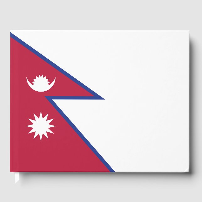 Livro De Visitas Bandeira do Nepal (Frente)