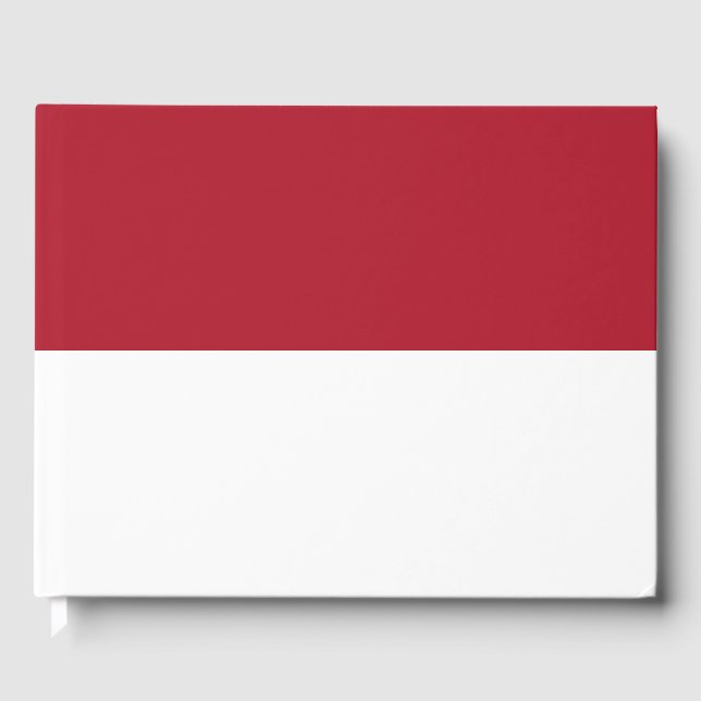 Livro De Visitas bandeira Mônaco (Frente)