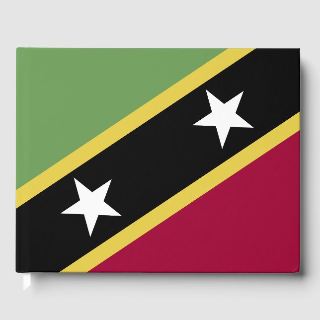 Livro De Visitas bandeira santo Kitts e Nevis (Frente)