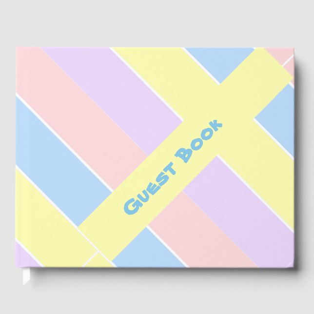 Livro De Visitas Banhas de Primavera de Pastel (Frente)