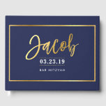 Livro De Visitas BAR MITZVAH, ouro falso moderno a marinho, JACOB<br><div class="desc">pelo kat massard >> WWW.SIMPLYSWEETPAPERIE.COM << Por favor,  entre em contato comigo para obter os nomes personalizados de "efeito ouro" (por exemplo,  Jacob) que eu tenho o prazer de ajudar:) ** kat@simplysweetpaperie.com</div>