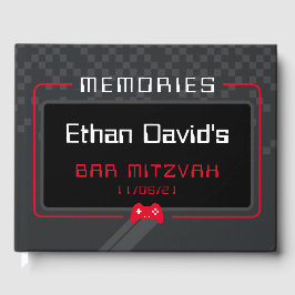 Livro De Visitas BAR MITZVAH WELCOME jogador legal trendy red black