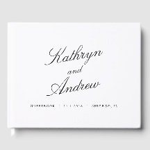 Basta nós EDITABLE COLOR Wedding Guest Book