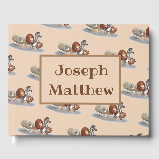 Livro De Visitas Bastante Enchido Animal Pensado (Frente)