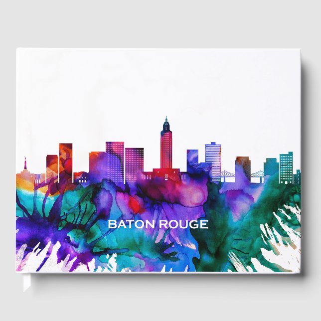 Livro De Visitas Baton Rouge Skyline (Frente)