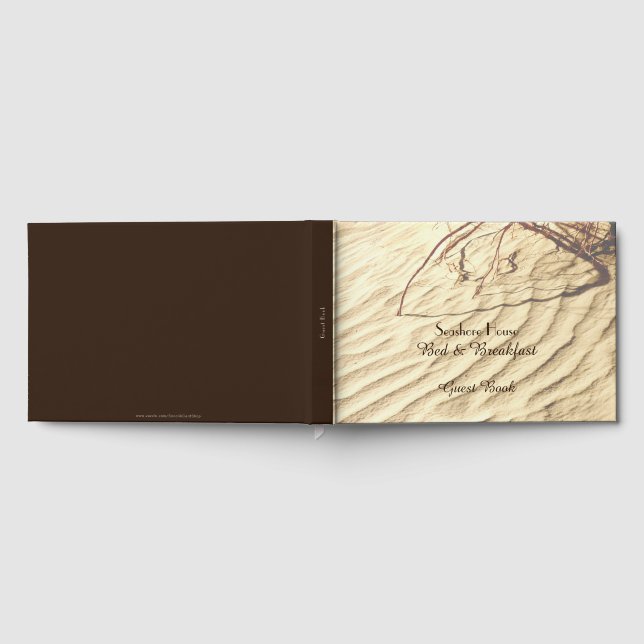 Livro De Visitas Bed & Breakfast B Guest Book Ripples na Areia (Completo)