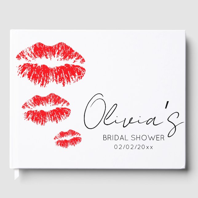 Livro De Visitas Beije a noiva adeus chá de panela (Frente)