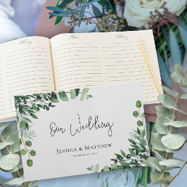 Livro De Visitas Belo Casamento Russo Eucalyptus