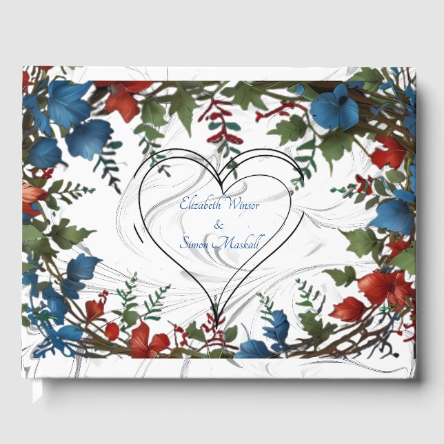 Livro De Visitas Belo, elegante e caprichoso casamentos temáticos (Frente)