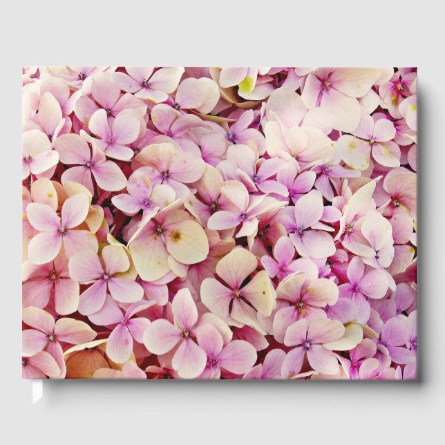 Livro De Visitas Belos Flores de Hydrangea (Frente)