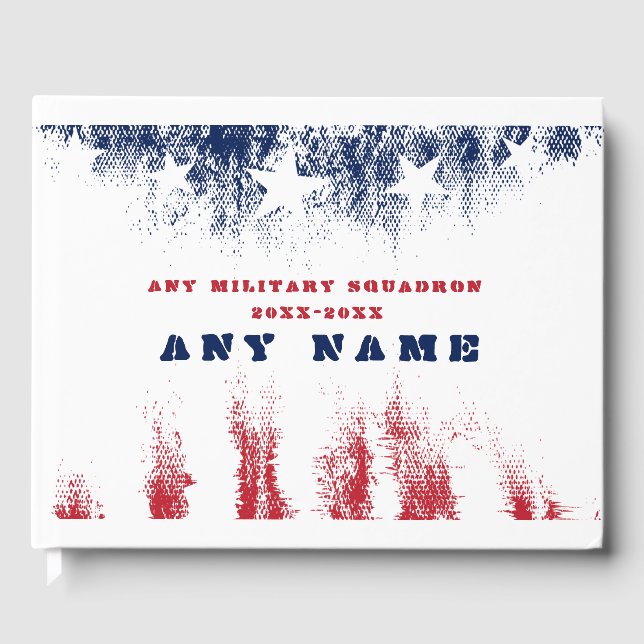 Livro De Visitas Bem-vindo ao Esquadrão Militar Veterano (Frente)