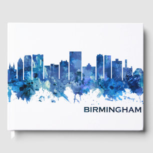 Livro De Visitas Birmingham Alabama Skyline Blue