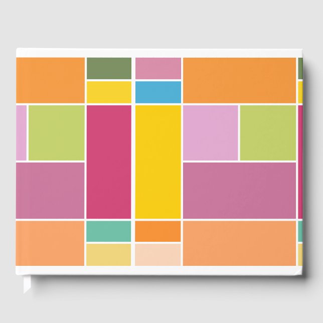 Livro De Visitas Blocos Geométricos de Pulverização Reproduzíveis (Frente)