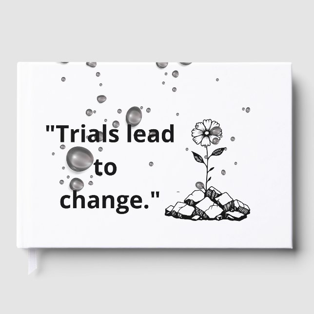 Livro De Visitas Bloom Through Trials – Strength from the Cracks (Frente)