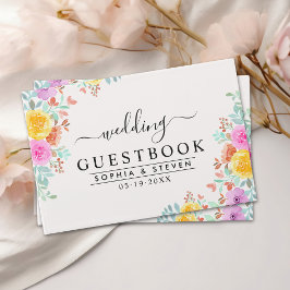 Livro De Visitas Blossoming Love – A Spring Floral Wedding