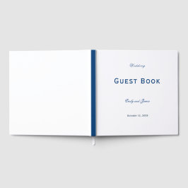 Livro De Visitas Blue and White Wedding