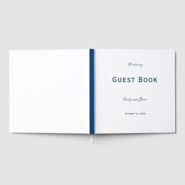Livro De Visitas Blue and White Wedding (Completo)