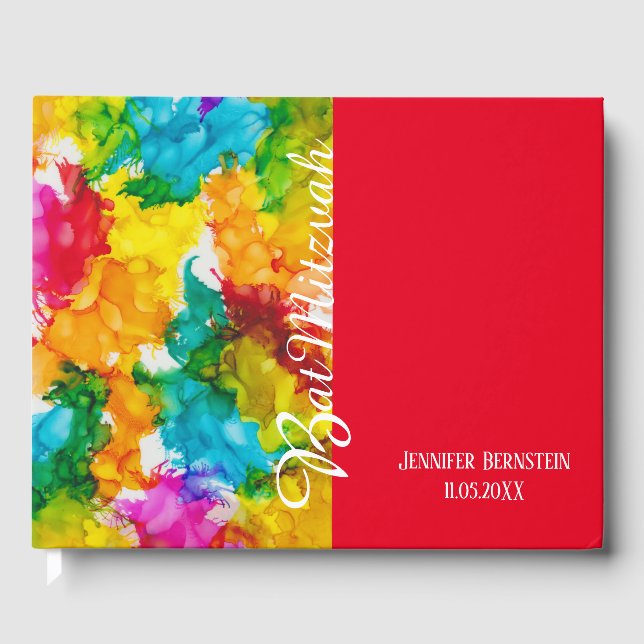 Livro De Visitas BM Bat ou Bar Mitzvah Party Guest Book (Frente)